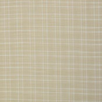 Baumwolle Tina Karo Muster Leinenoptik Beige von Swafing
